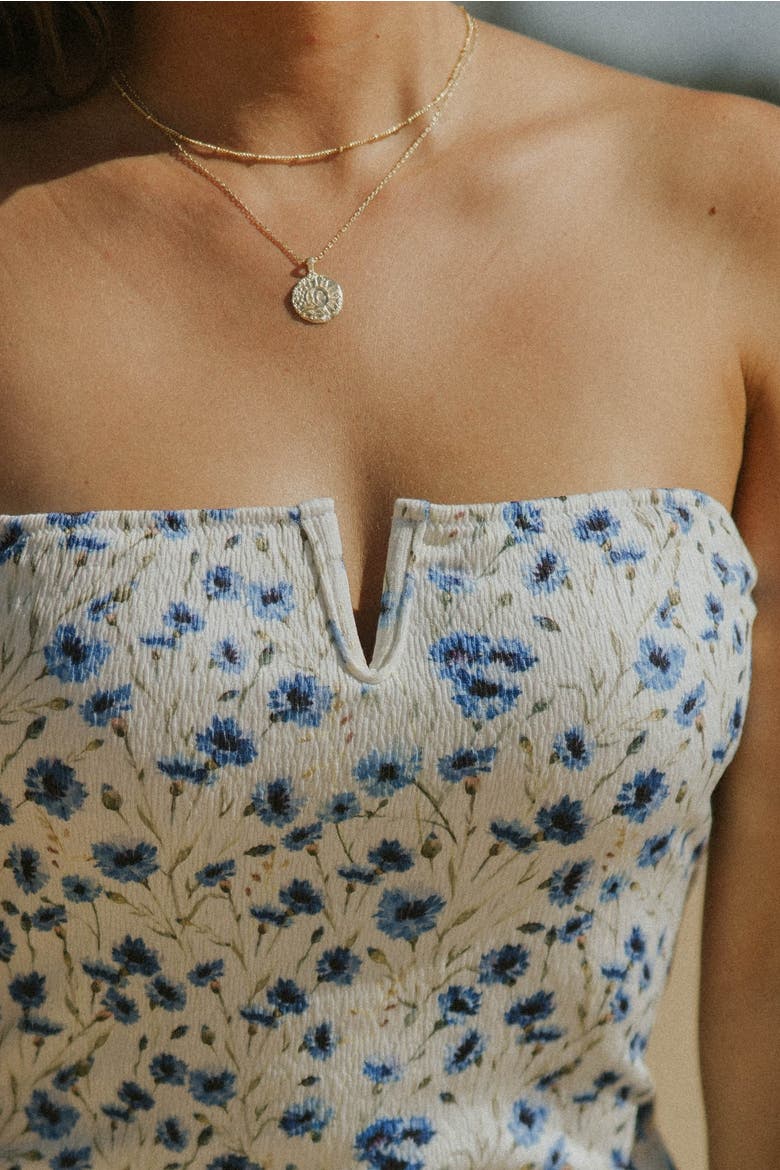 Iris One Piece Swimsuit, Alternate, color, Delicate Floral Print