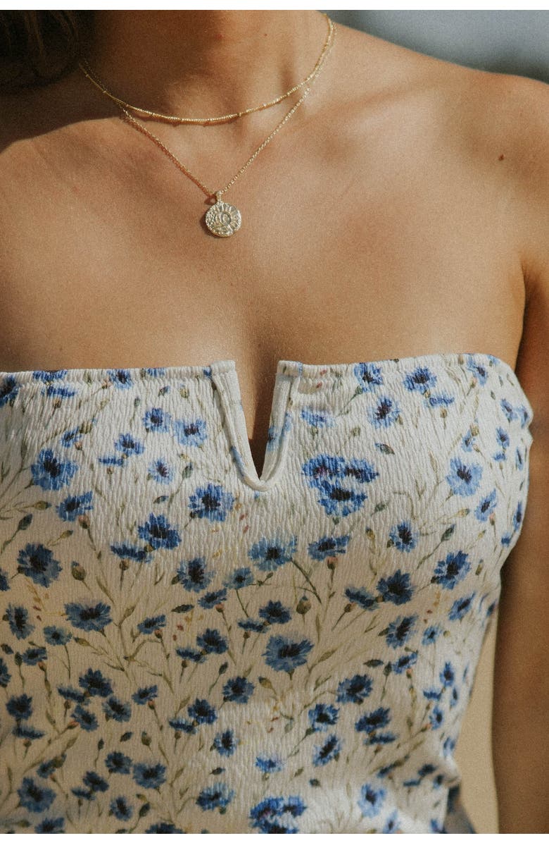 Geode Swimwear Iris One Piece Swimsuit, Alternate, color, Delicate Floral Print