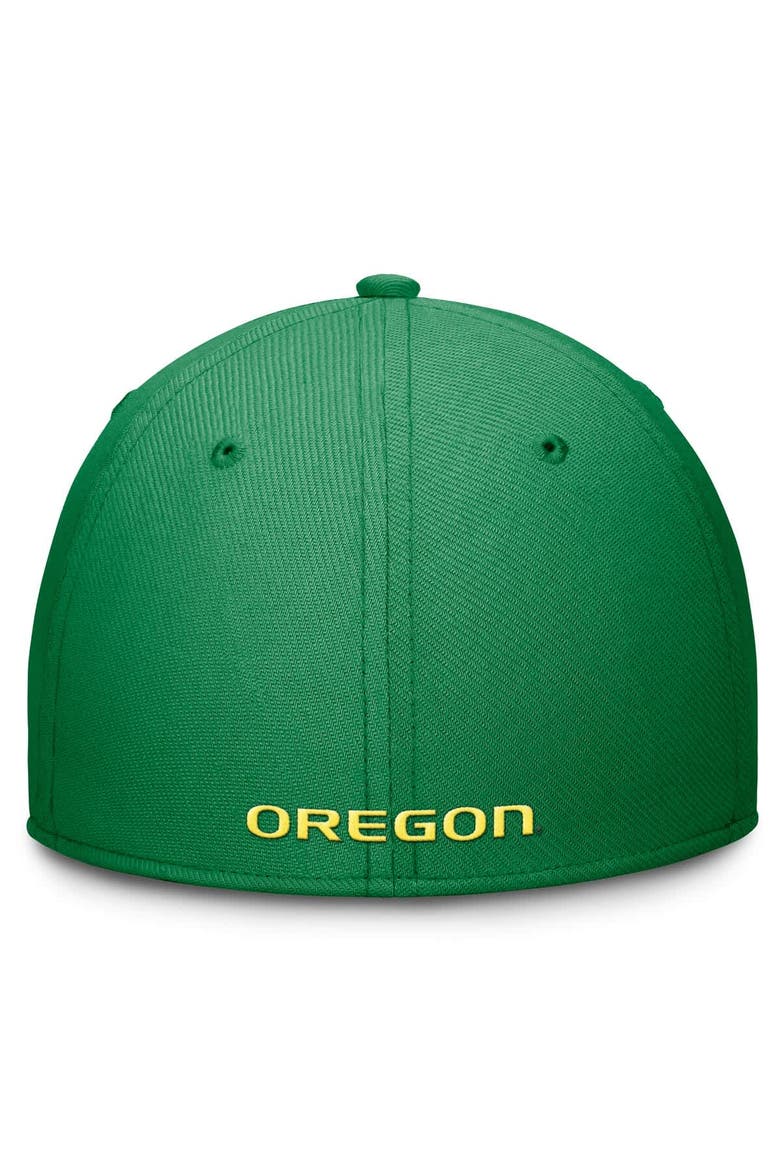 Men's Nike Green Oregon Ducks 2024 On-Field Swoosh Flex Hat, Alternate, color, Green