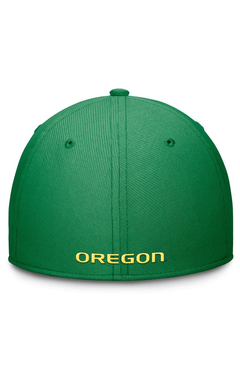 Nike Men's Nike Green Oregon Ducks 2024 On-Field Swoosh Flex Hat, Alternate, color,