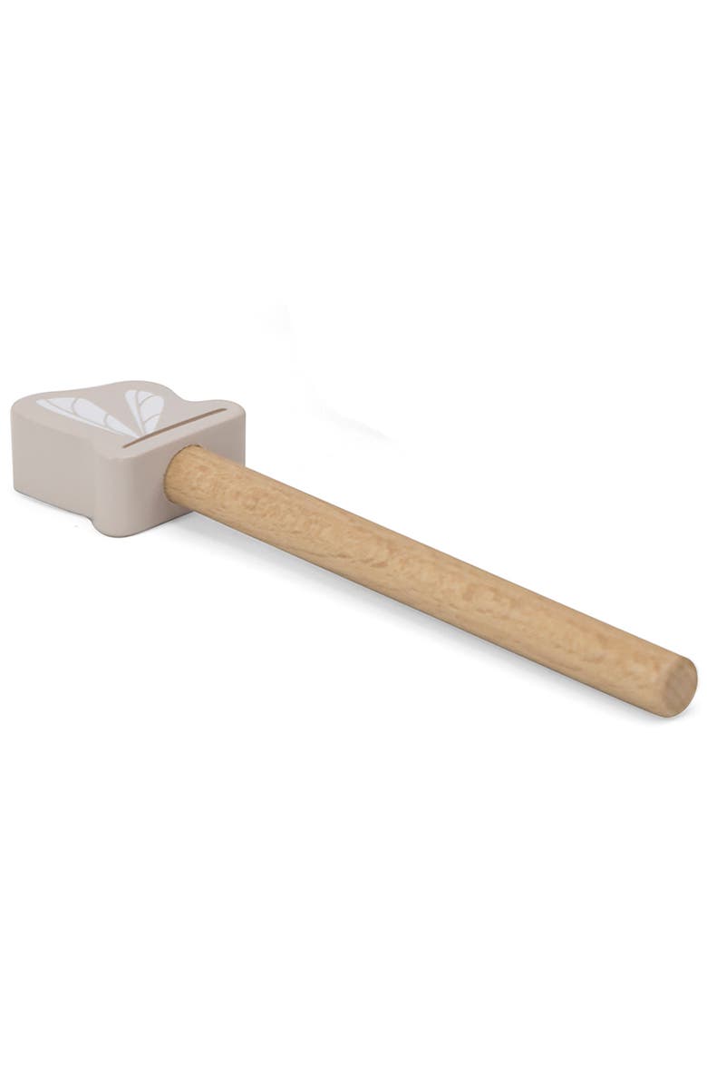 Label Label Wooden Bongos, 2 Dragonfly Drum Sticks, Carry Handles, Ages 2+, Alternate, color, Multicolored