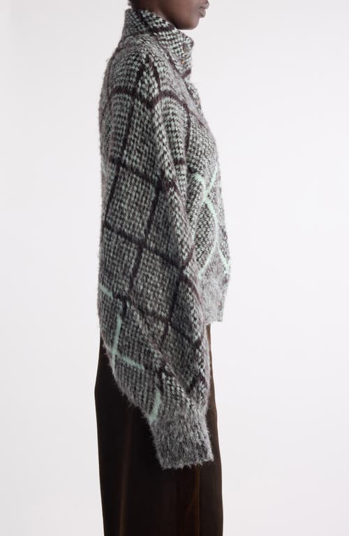 Dries Van Noten Tifna Alpaca Blend Cardigan In Gray