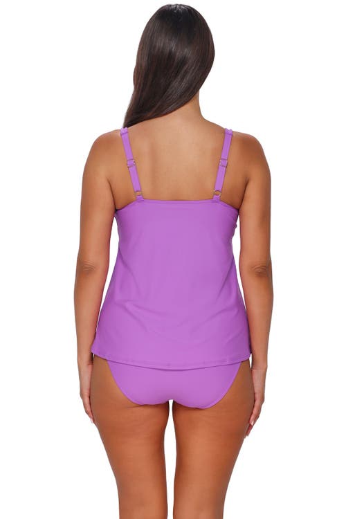 Sunsets Escape Jenna Tankini Swimsuit Top In Purple