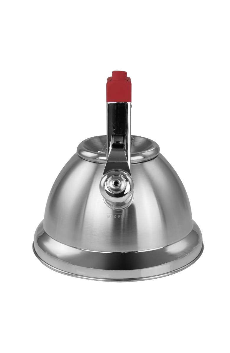 Mr. Coffee 1.8 quart Stainless Steel Whistling Tea Kettle, Alternate, color, Metallic Silver