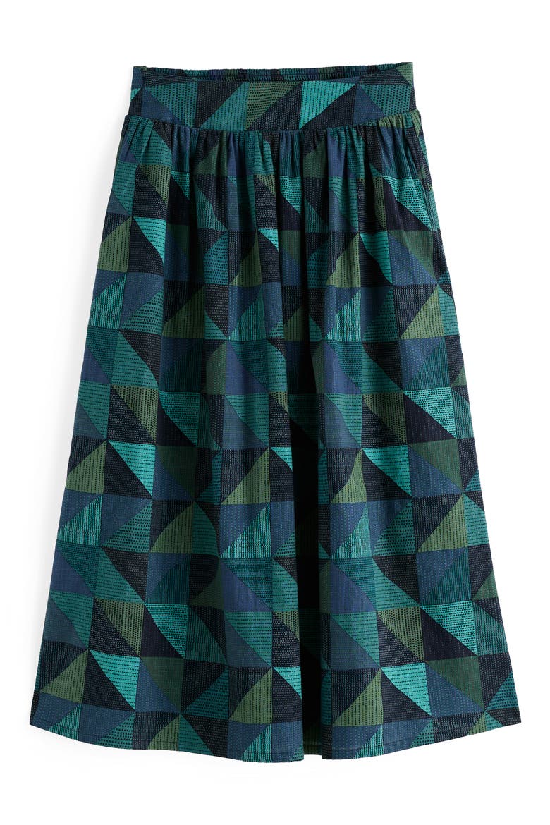 Mevagissey Midi Skirt, Alternate, color, BLANKET GEO ESTUARY