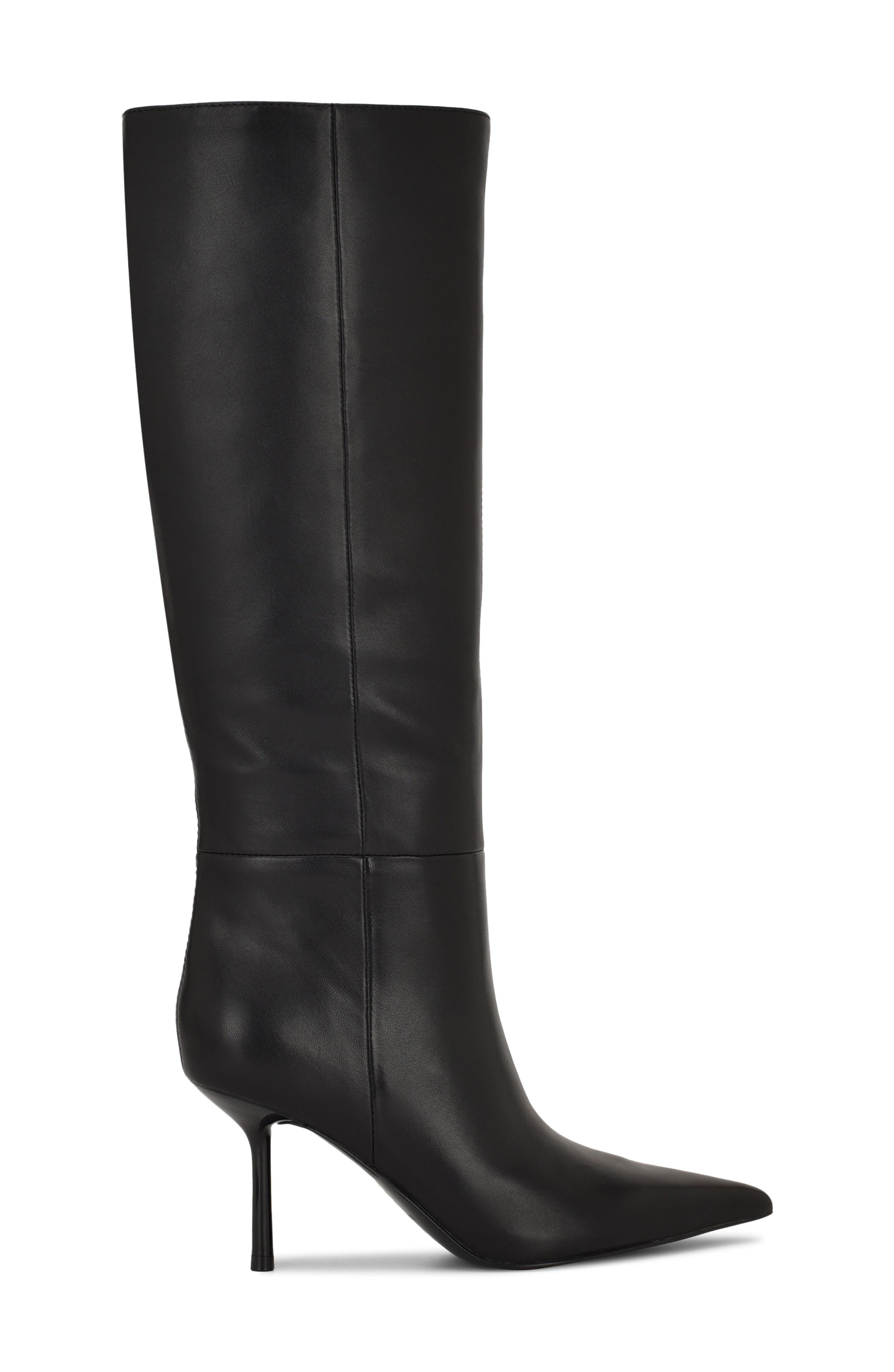 Nine West Nomas Pointed Toe Knee High Boot, Alternate, color, Black