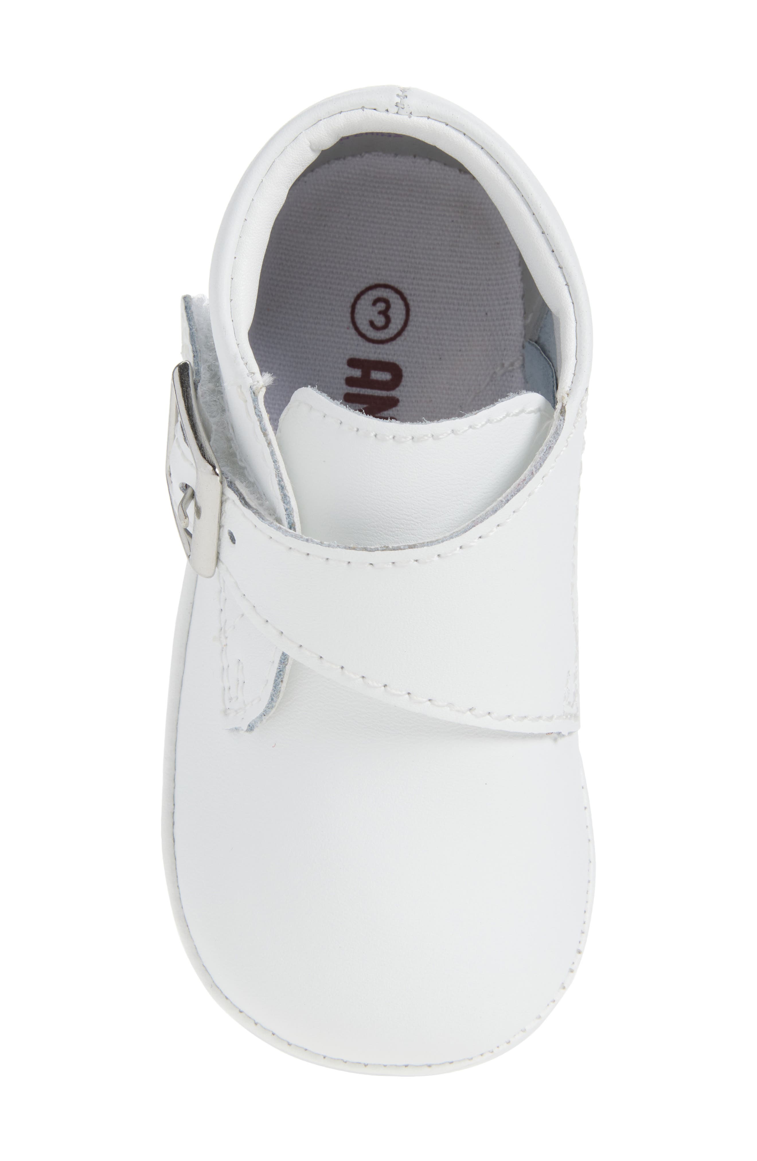 L'AMOUR Finch Crib Shoe, Alternate, color, White