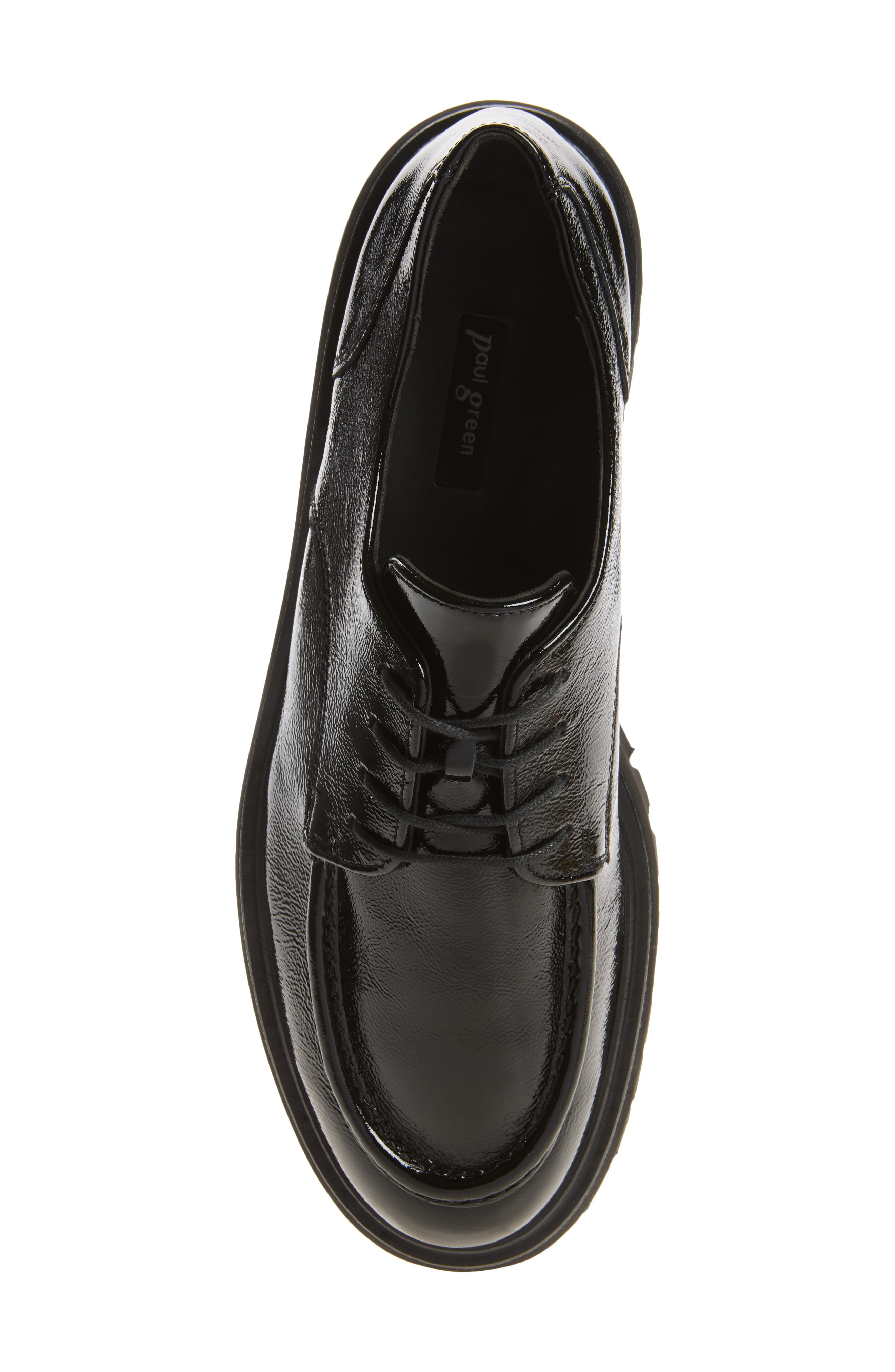 Felix Lug Leather Oxford, Alternate, color, BLACK CRINKLED PATENT