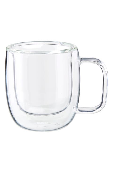 Sorrento Plus 2-Piece Double Wall Glass Espresso Mug Set