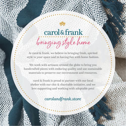 Carol & Frank Tabb Dune White Throw Blanket In Sand