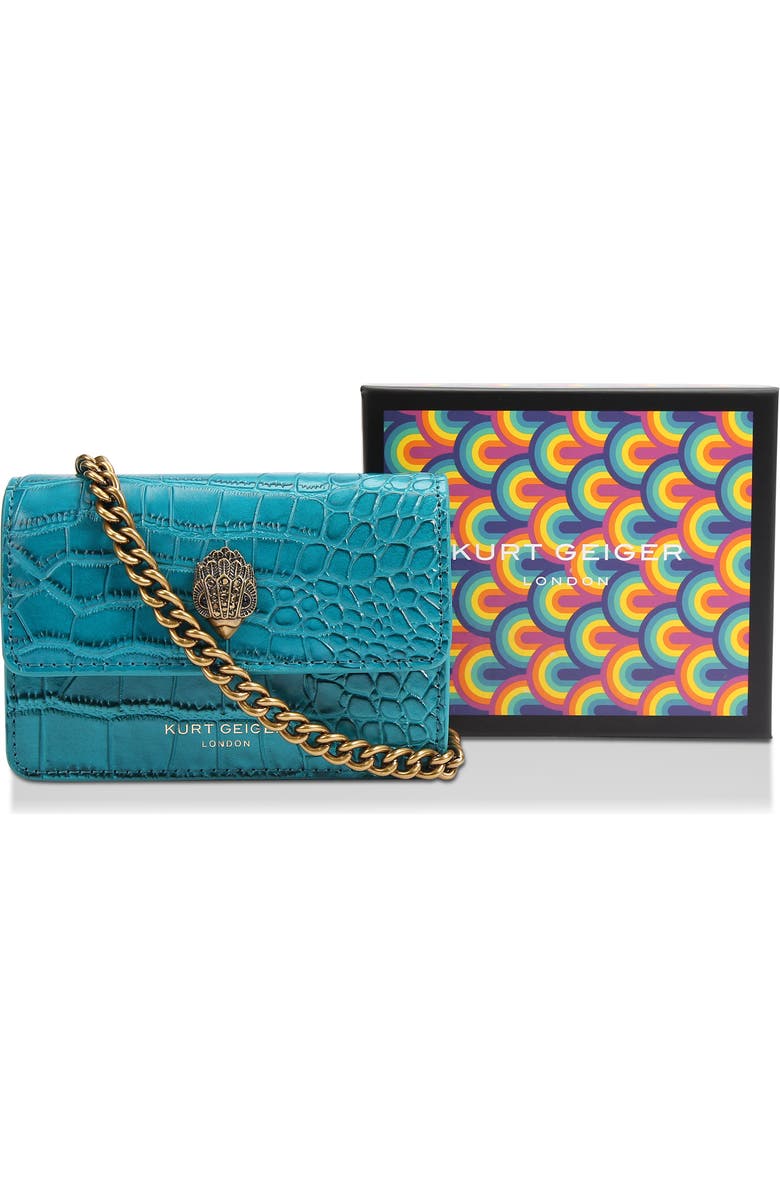 Kurt Geiger London XS Shoreditch Leather Crossbody Bag, Main, color,