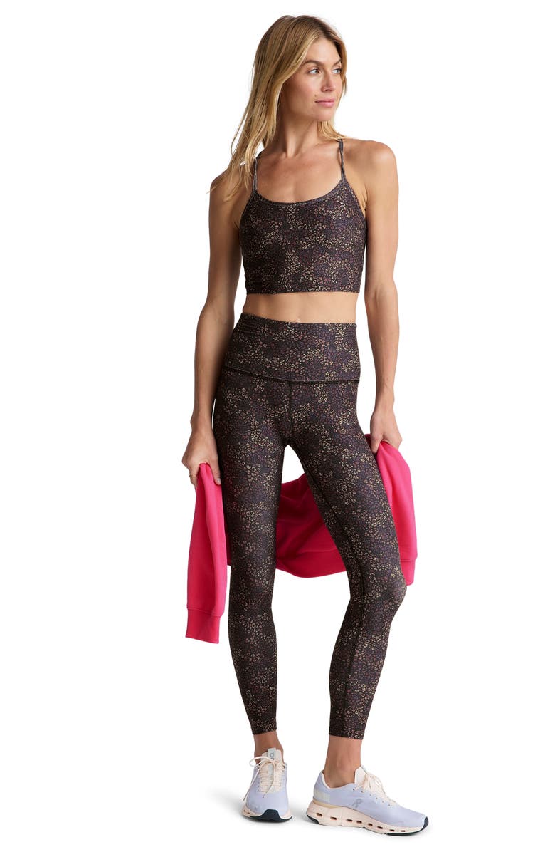 Beyond Yoga SoftMark Caught in the Midi High Waist Leggings, Alternate, color, Ditsy Leopard