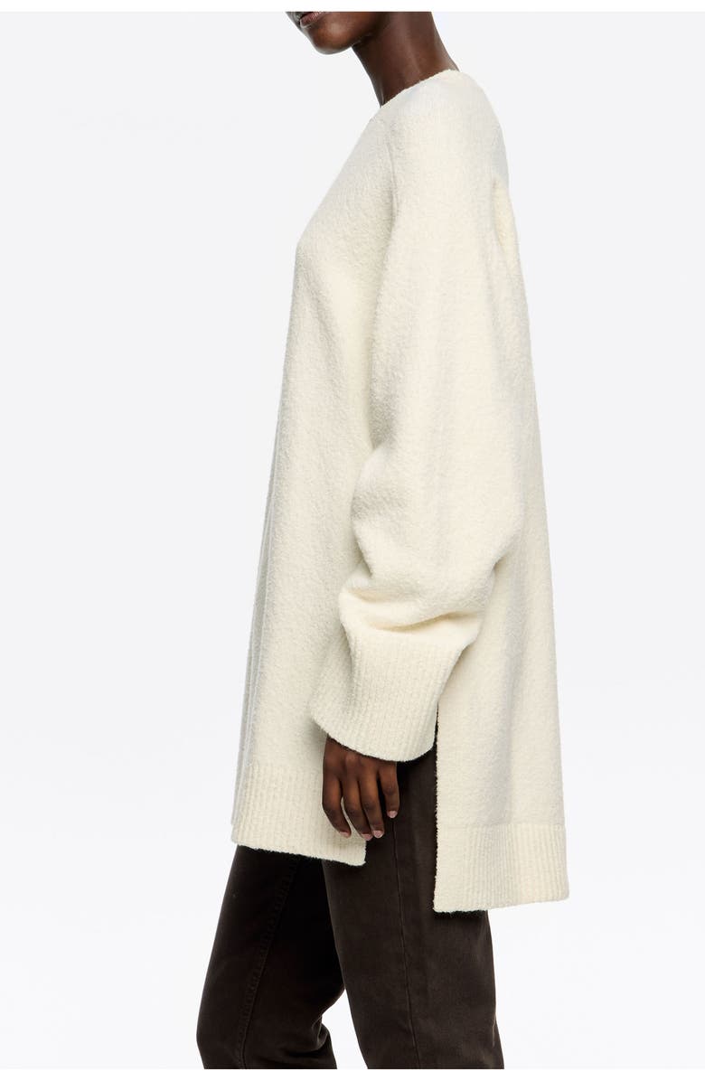 Bimba y Lola Long Cotton Sweater, Alternate, color, Ivory