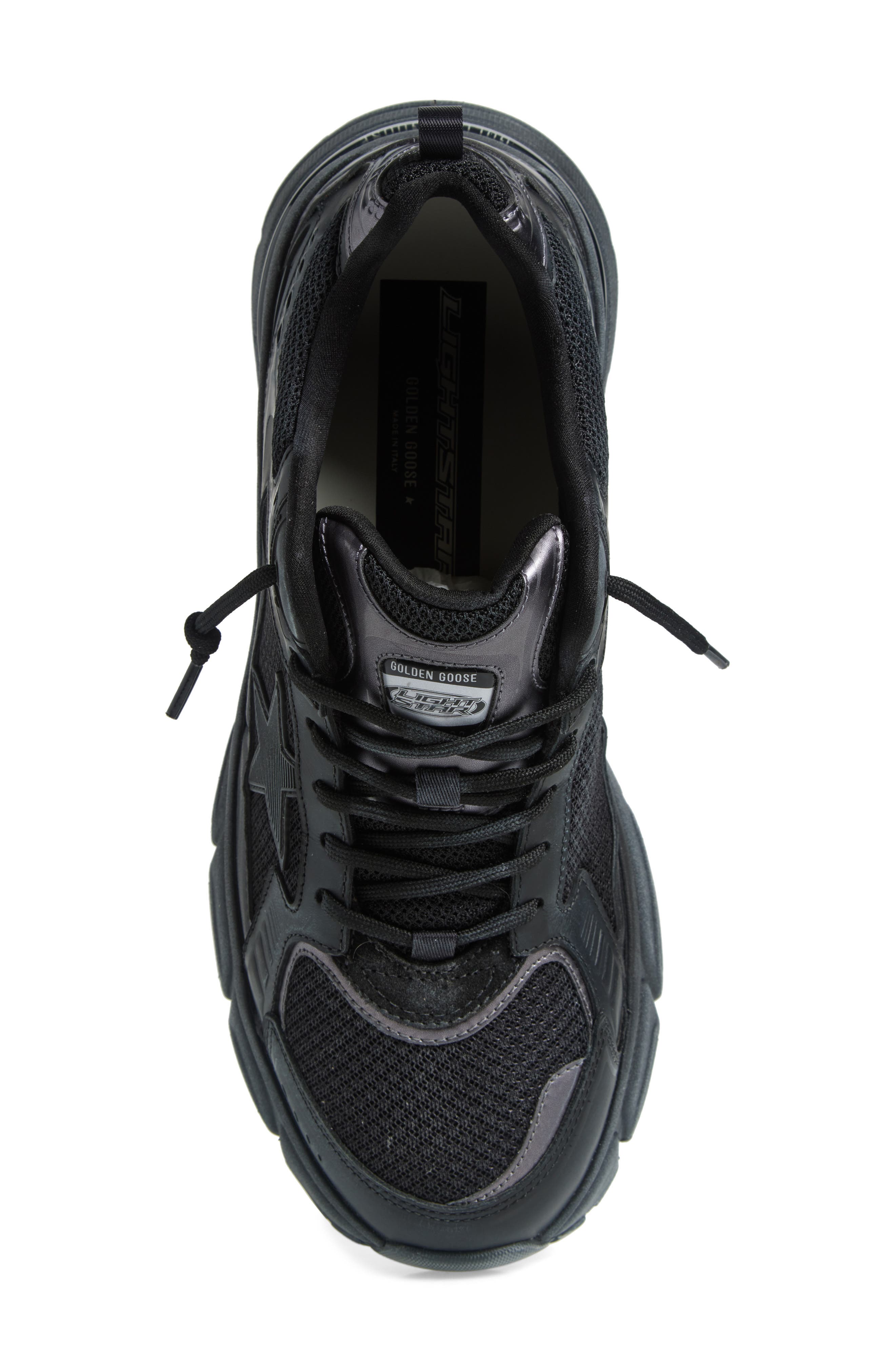Golden Goose Lightstar Sneaker, Alternate, color, Black