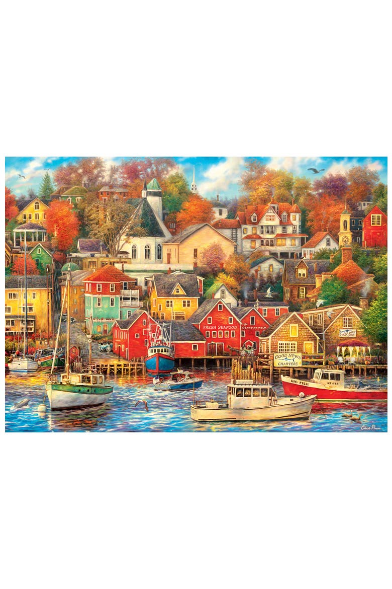 Good Times Harbor 1000 Piece Puzzle, Alternate, color, Multicolor