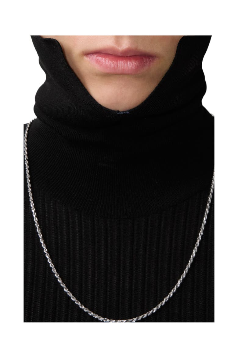 Shield Lock Necklace, Alternate, color, Silver