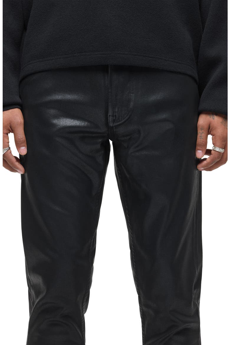 Zack Coated Skinny Jeans, Alternate, color, JET BLACK WAX