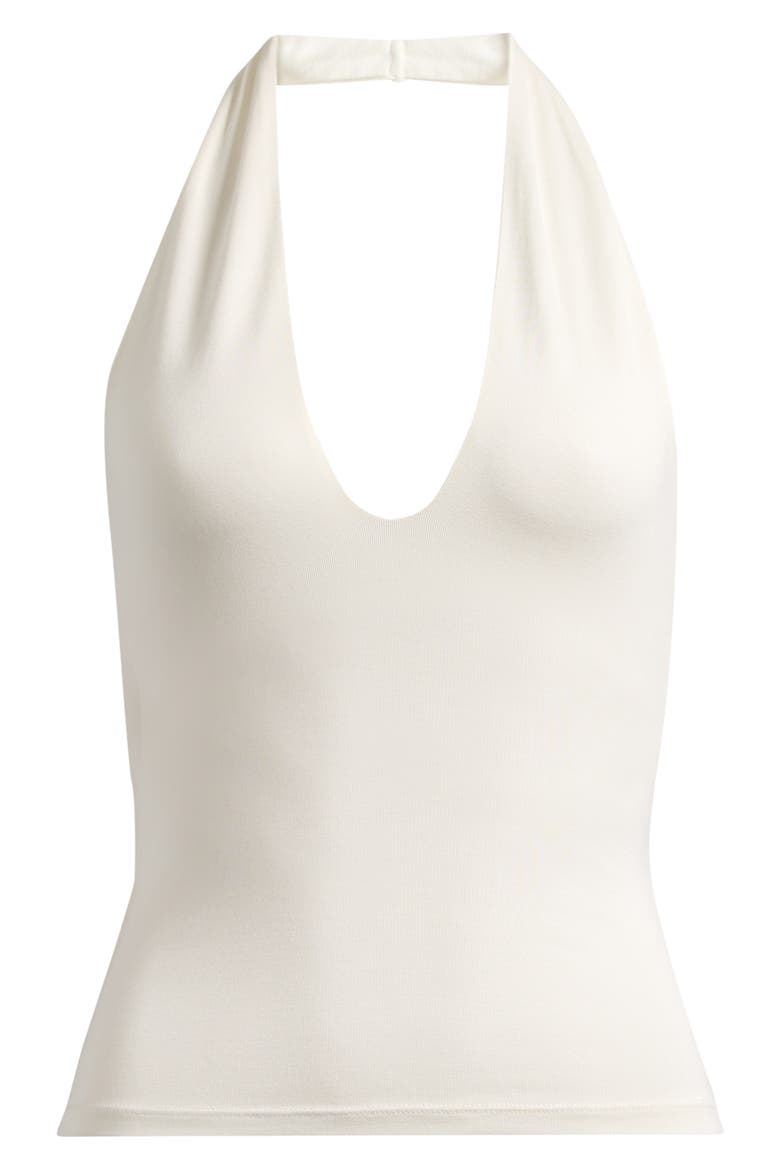 Smooth Layers Halter Neck Camisole, Alternate, color, EGRET