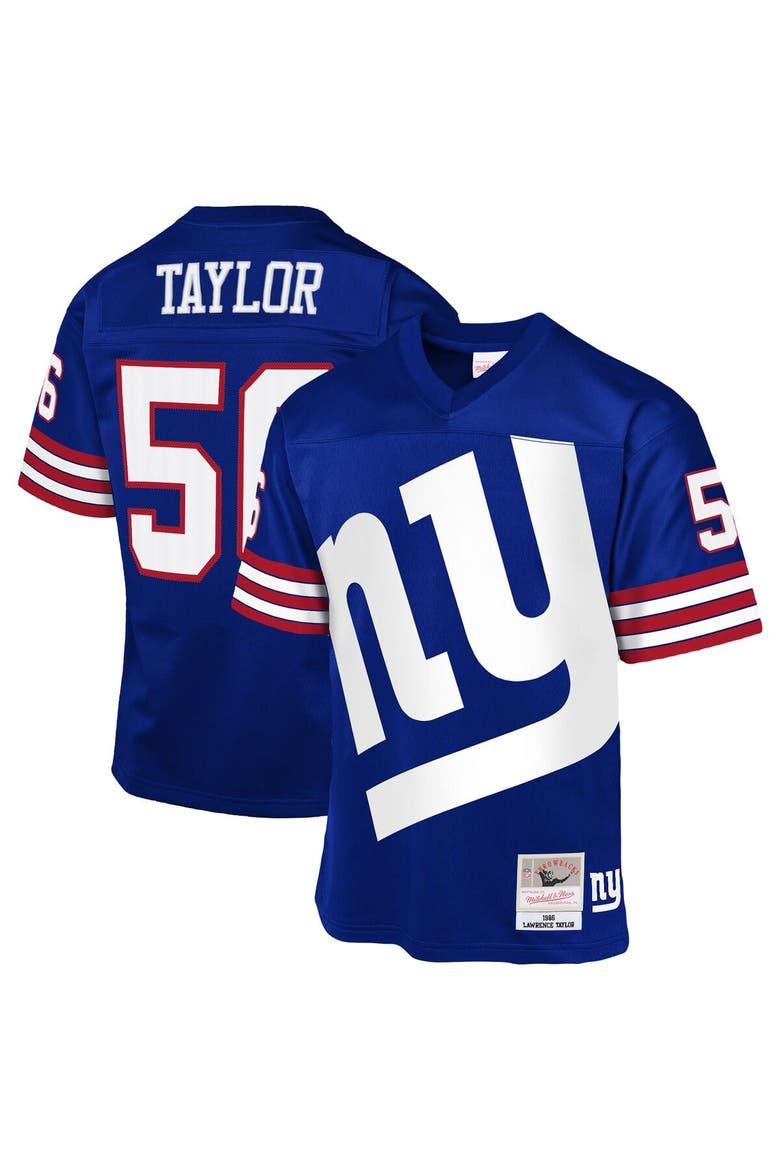 Youth Mitchell & Ness Lawrence Taylor Royal New York Giants 1986 Throwback Fashion Jersey, Alternate, color, Royal