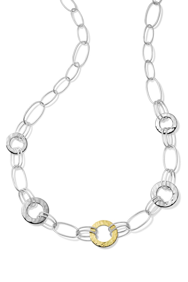 Chimera Classico Mixed Link Chain Necklace, Main, color, SILVER/ GOLD