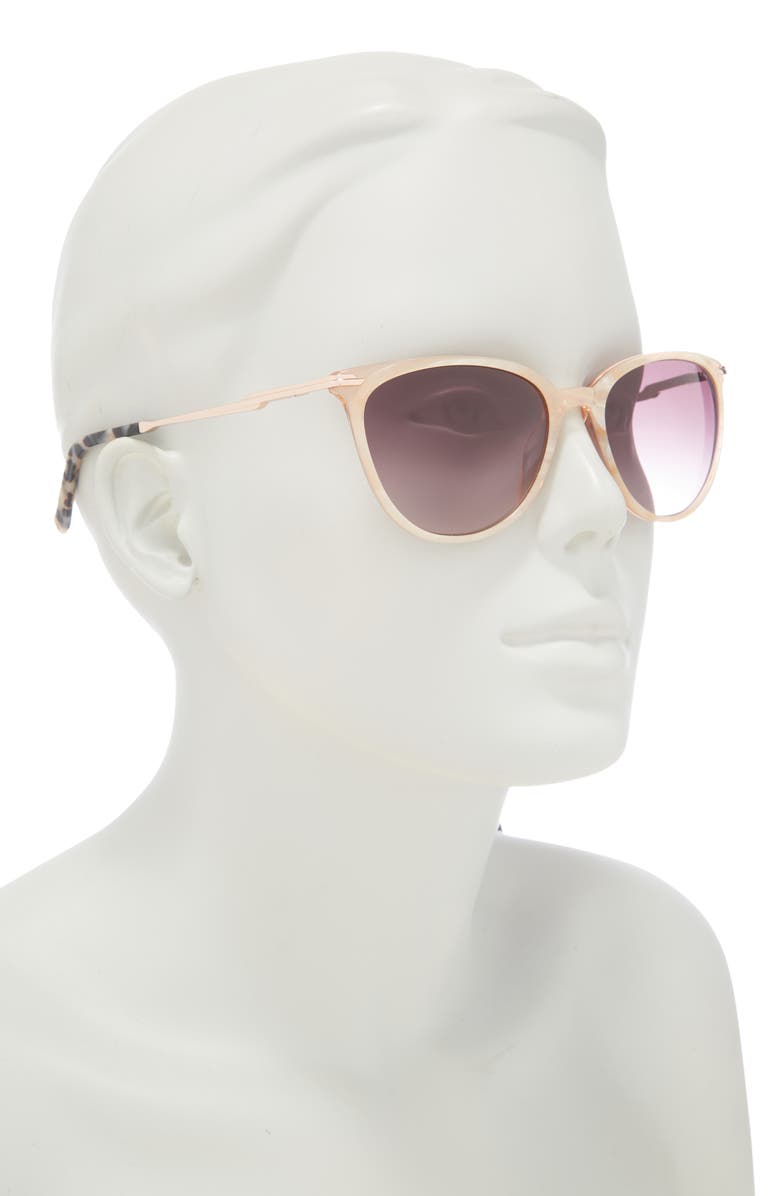 Ted Baker London 56mm Cat Eye Sunglasses, Alternate, color, 