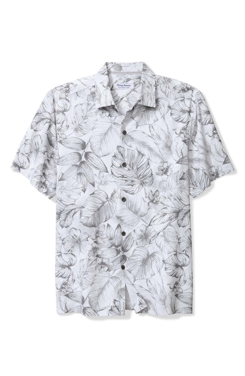 Tommy Bahama Coconut Point Coastal Cool Frond Escape IslandZone<sup>®</sup> Short Sleeve Button-Up Shirt, Main, color,