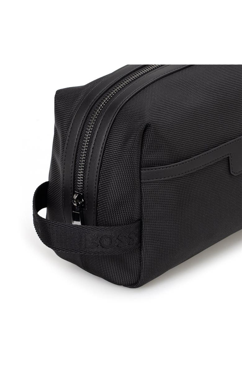 HUGO Ray Washbag, Alternate, color, Black