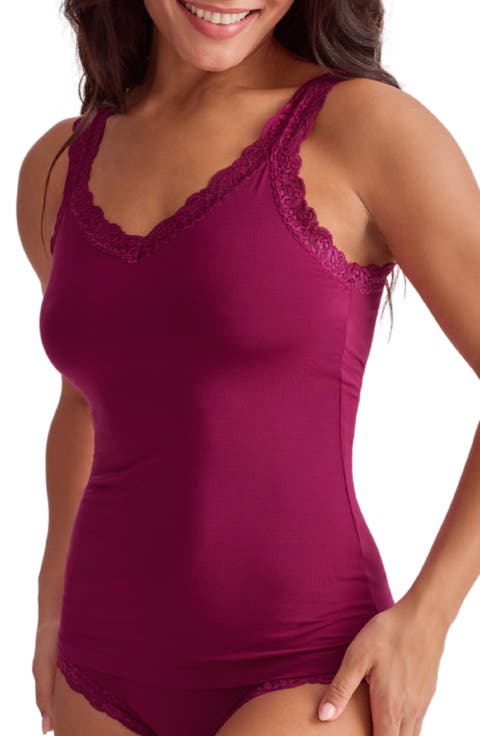 Iconic Lace Trim Camisole with Shelf Bra