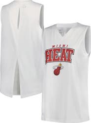 LEVELWEAR Women's Levelwear White Miami Heat Paisley Peekaboo Tank Top