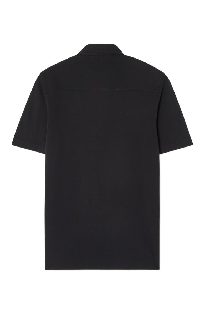 Robert Talbott Walker Short Sleeve Polo, Alternate, color, Black
