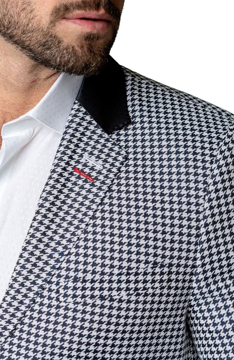 Maceoo Socrate Evo Glitz Houndstooth Sport Coat, Alternate, color, Blue