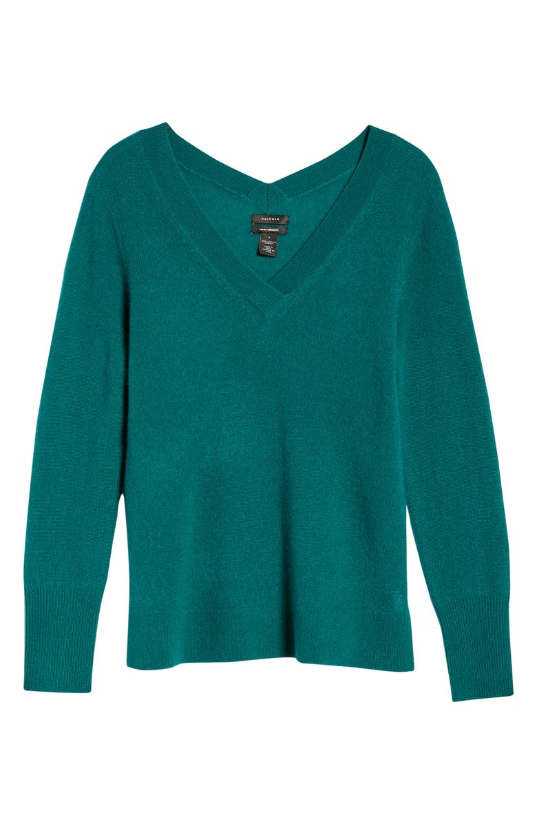Halogen<sup>®</sup> V-Neck Cashmere Sweater, Alternate, color,