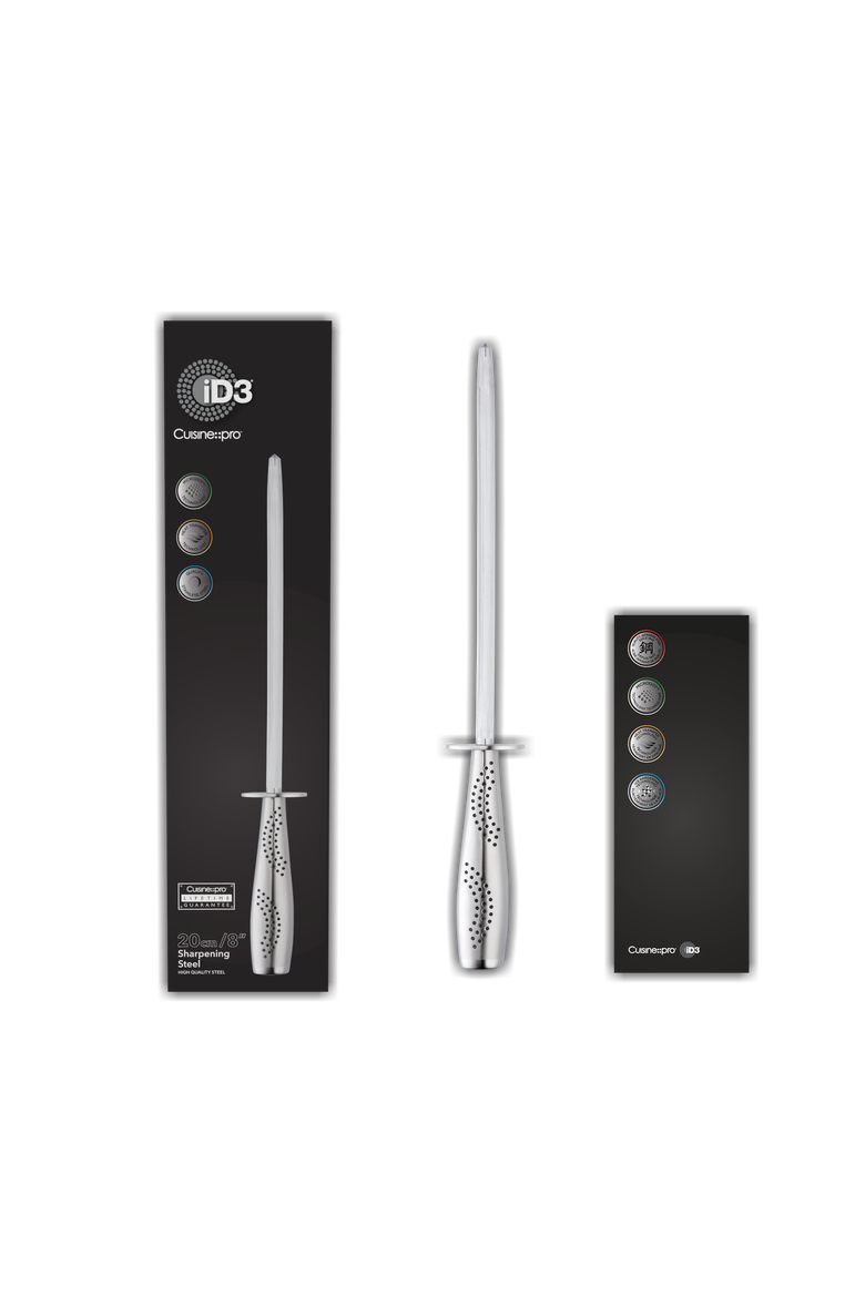 iD3® 8in Sharpening Steel, Alternate, color, Silver
