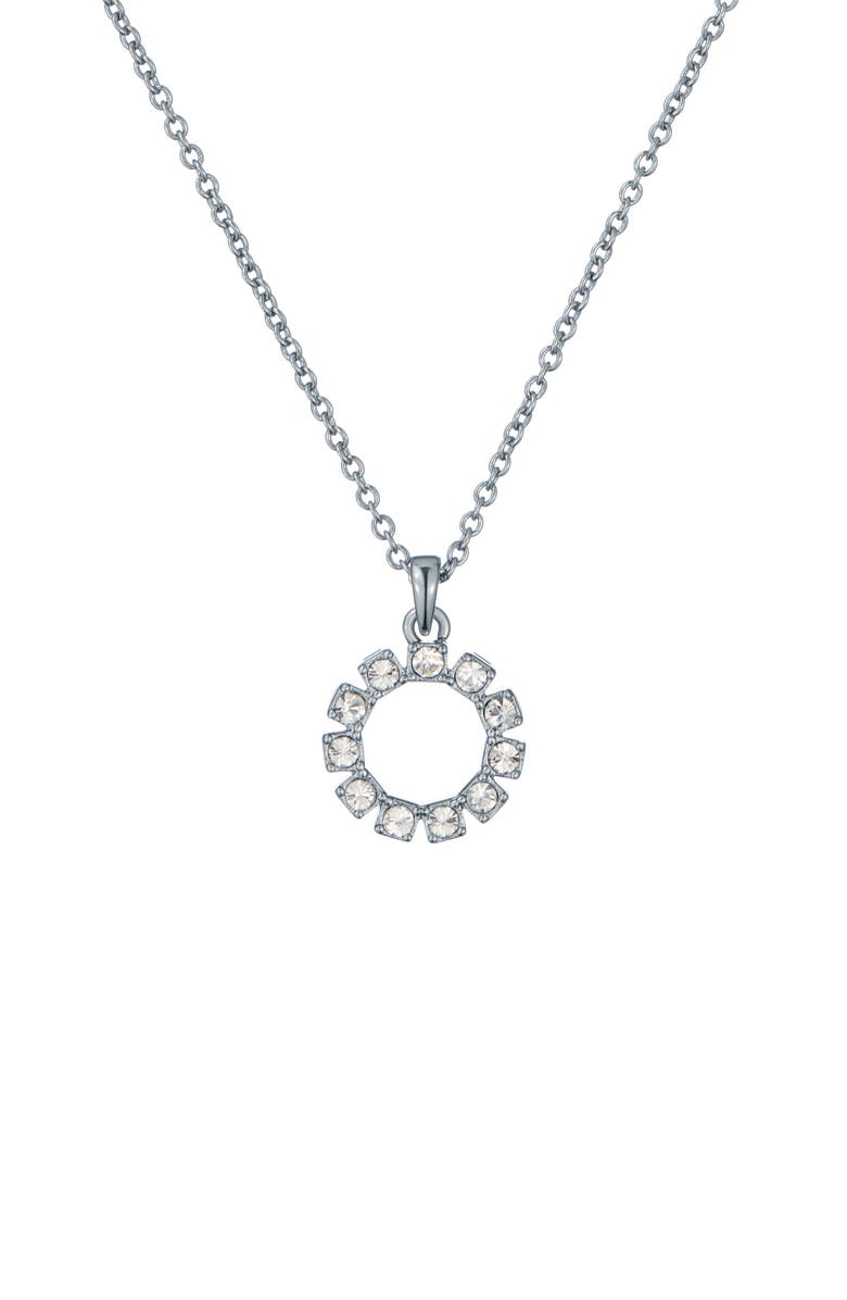Ted Baker Haloan Halo Crystal Pendant Necklace, Main, color, 