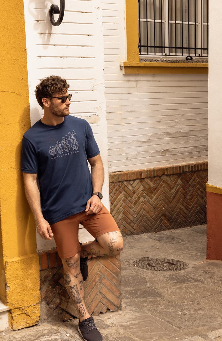 TravisMathew Step Dance Ripstop Shorts, Alternate, color, Maple