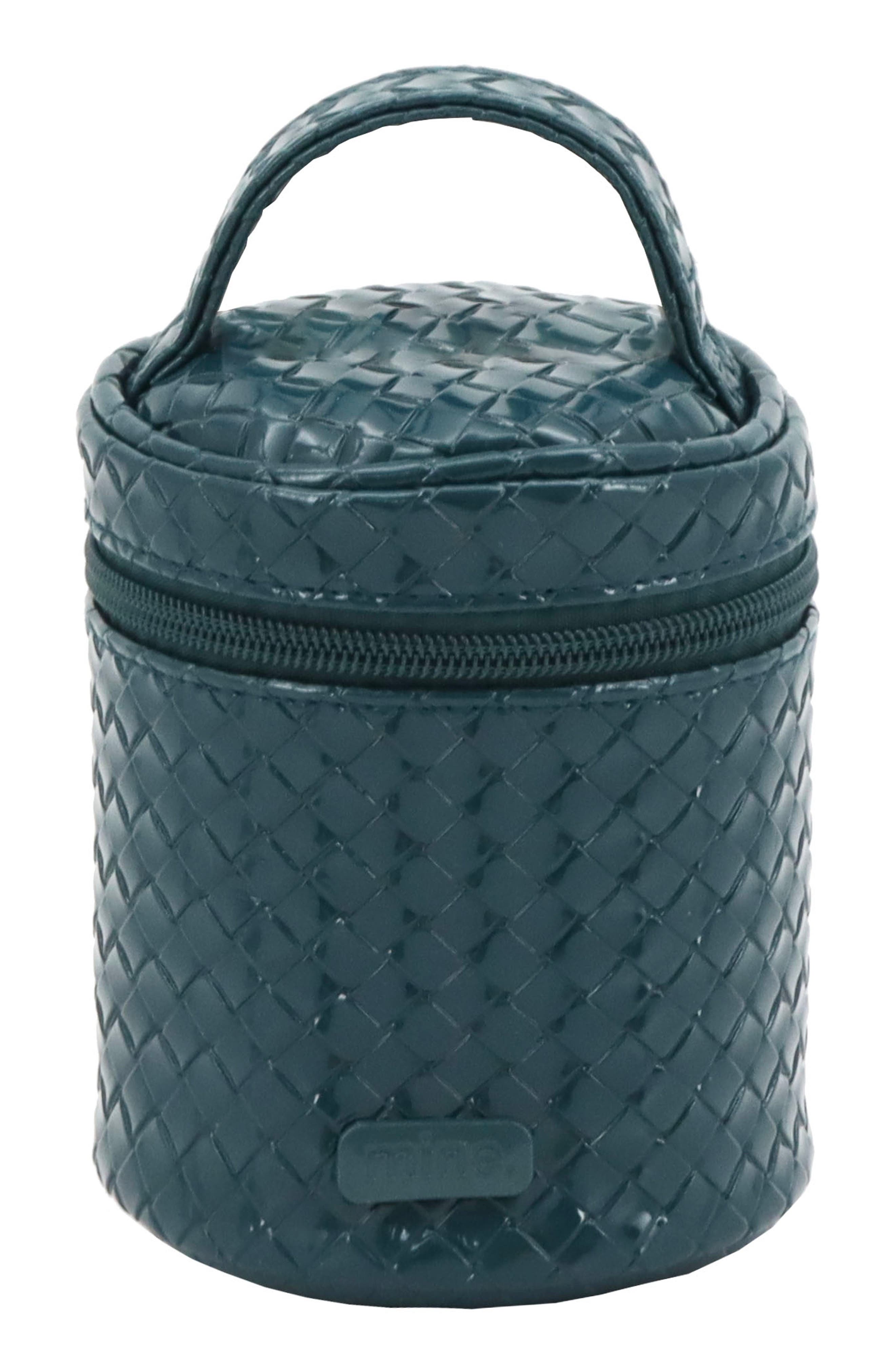 Mytagalongs Cylinder Woven Pouch In Blue