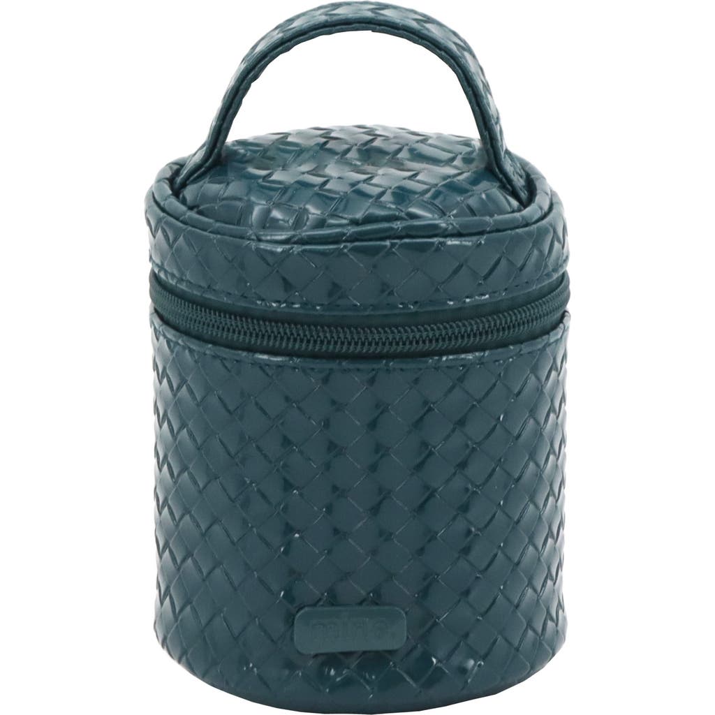 Mytagalongs Cylinder Woven Pouch In Blue