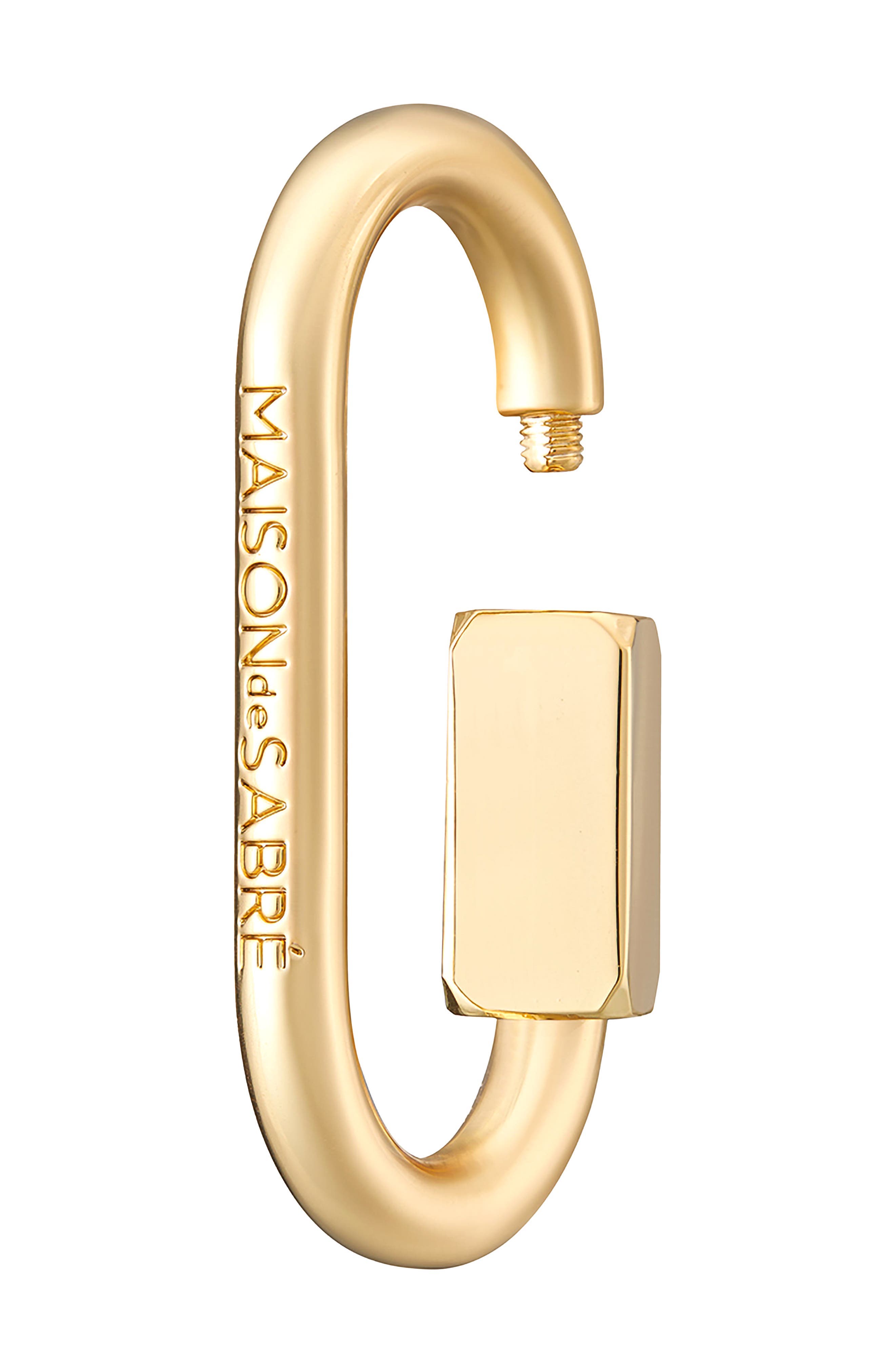 MAISON de SABRÉ The SABRÉMOJI Charm Clip, Alternate, color, Gold