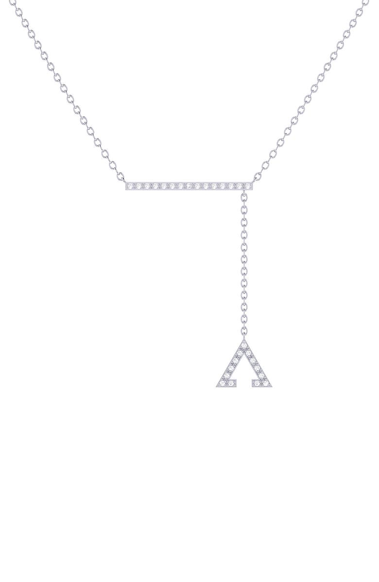 LuvMyJewelry Home Crane Lariat Diamond Necklace - 0.07ct., Alternate, color,