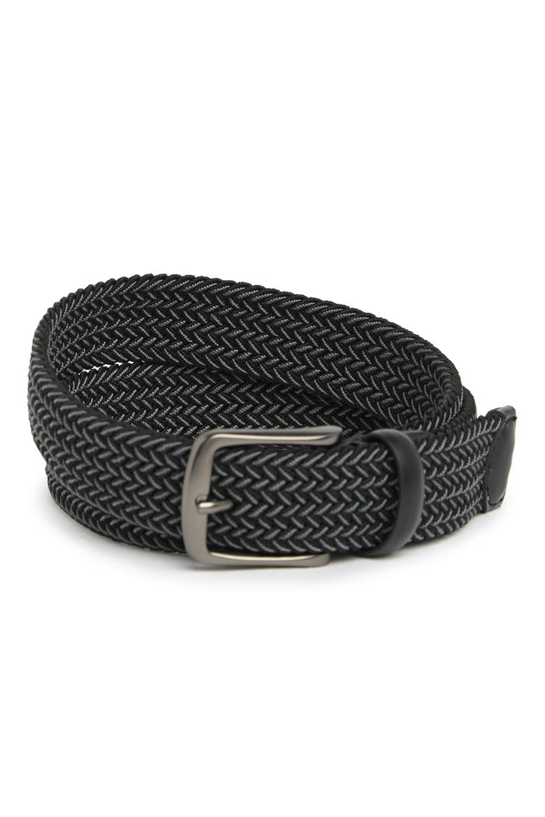 Classic Stretch Woven Belt, Main, color, GUNMETAL
