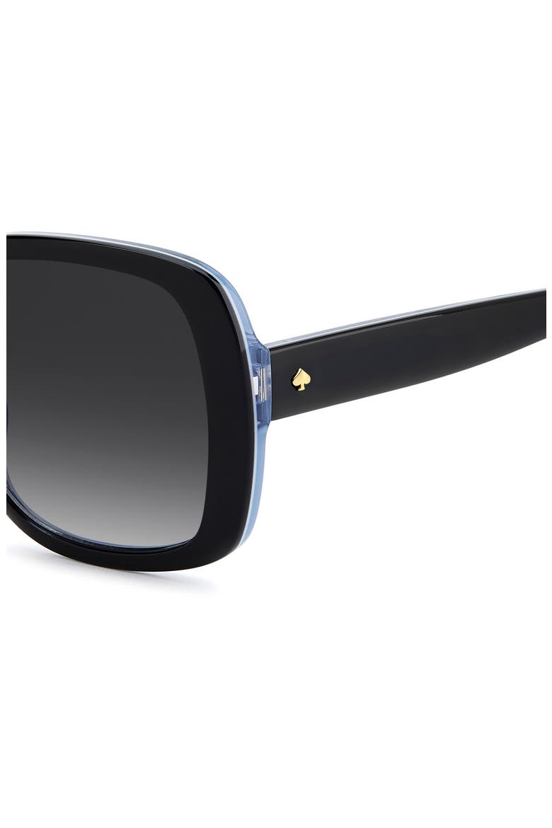 Wenona 57mm Square Sunglasses, Alternate, color, BLACK/ BLUE