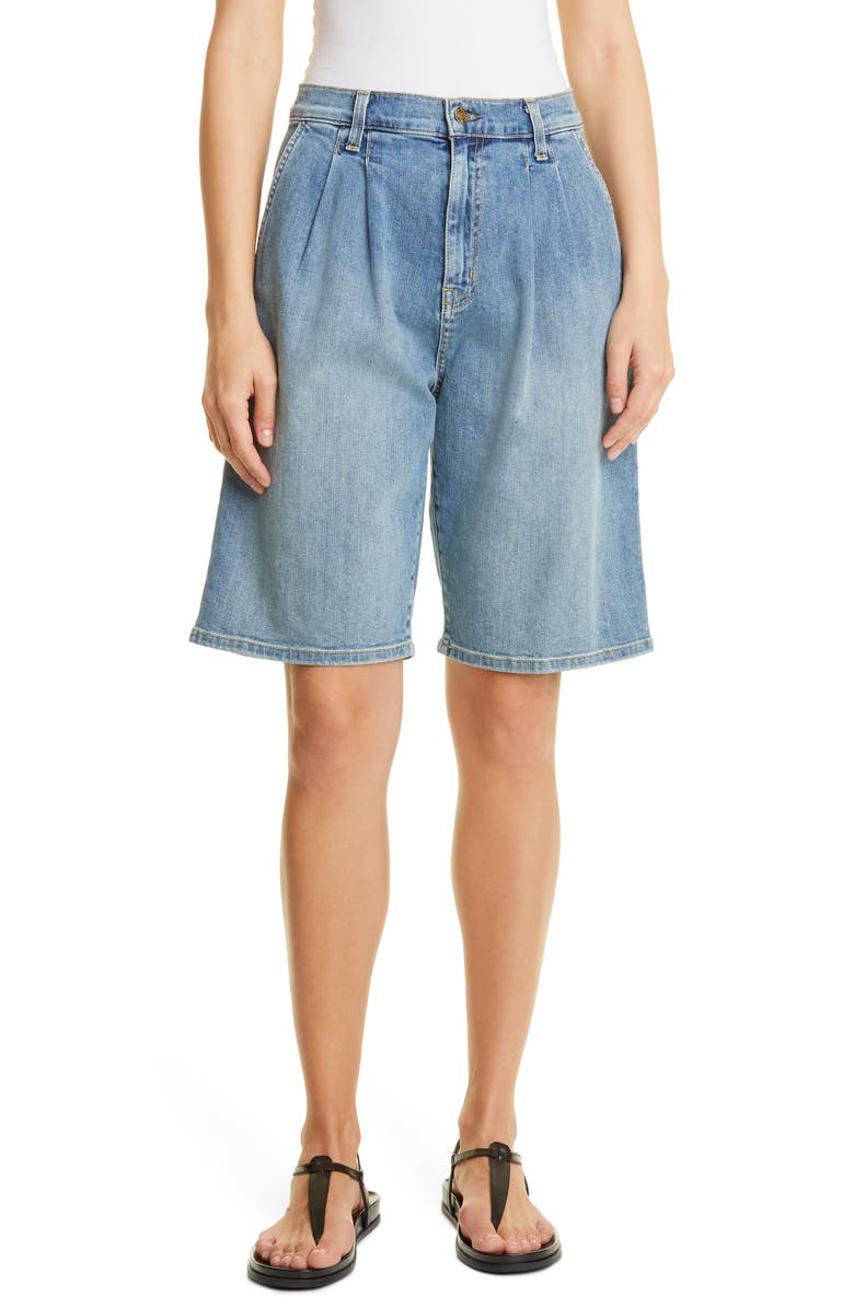 Nili Lotan Julie Trouser Denim Shorts, Main, color,