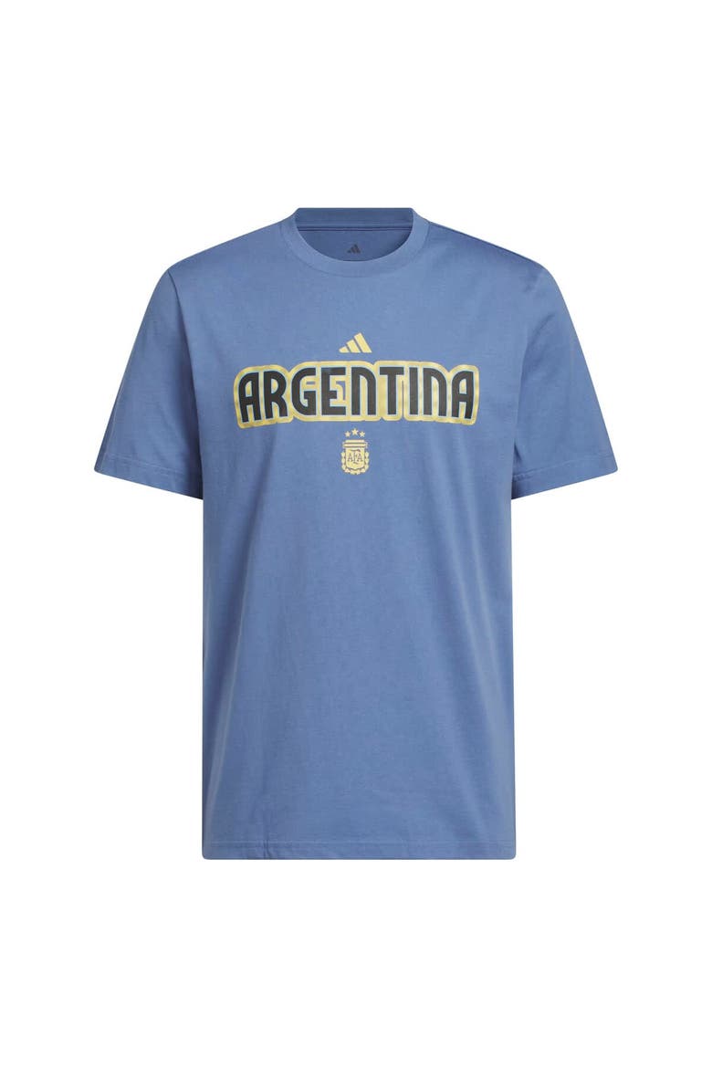 Men's adidas Blue Argentina National Team Jersey Hook T-Shirt, Main, color, Blue