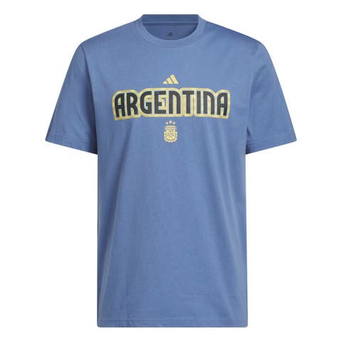 Men's adidas Blue Argentina National Team Jersey Hook T-Shirt