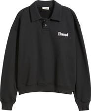 Elwood Heavyweight Fleece Polo Collar Sweatshirt