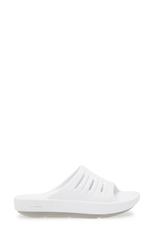 Skechers Go Recover Refresh Slide Sandal In White