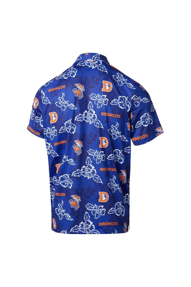 Men's Reyn Spooner Royal Denver Broncos Throwback Pua Performance Polo, Alternate, color, Royal