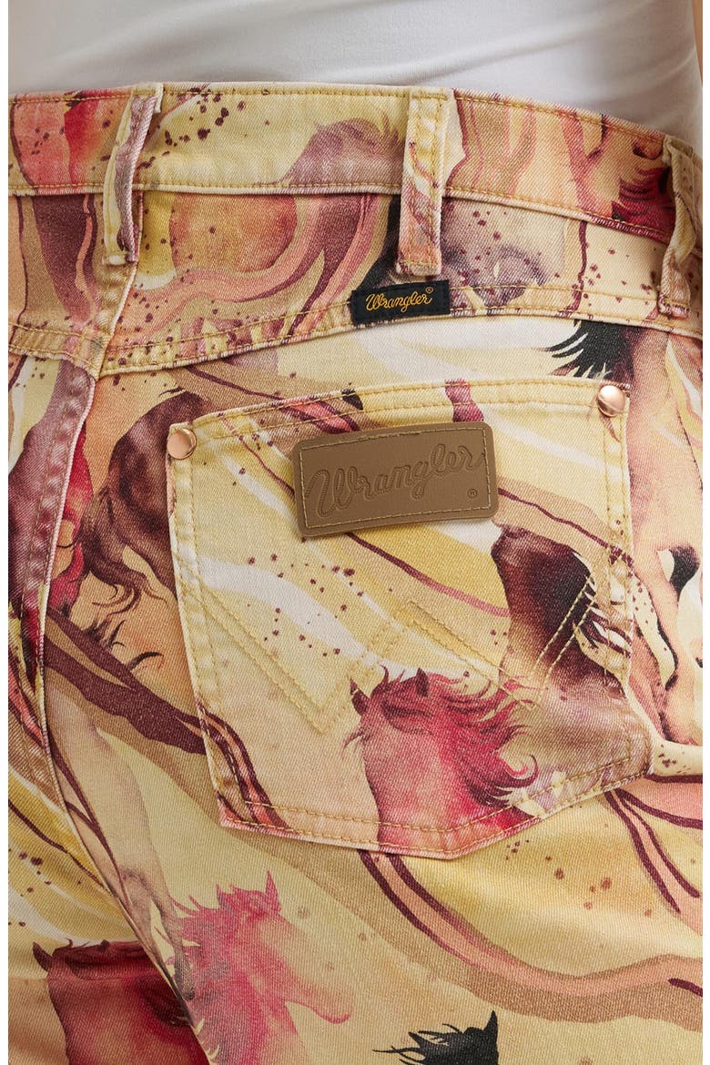 Western High Waist Wide Leg Jeans, Alternate, color, MARBLED HORSE