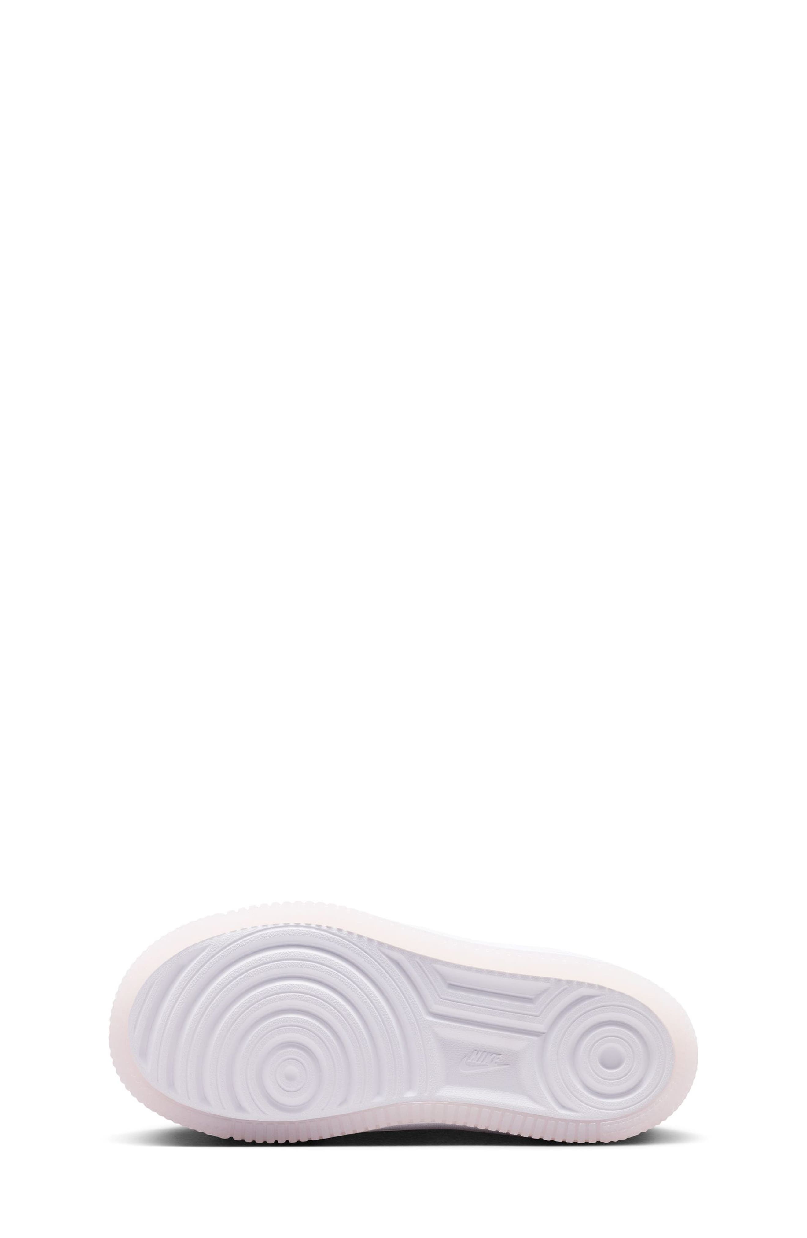 Nike Kids' Air Force 1 Sneaker, Alternate, color, White/ Bright Violet/ Orange