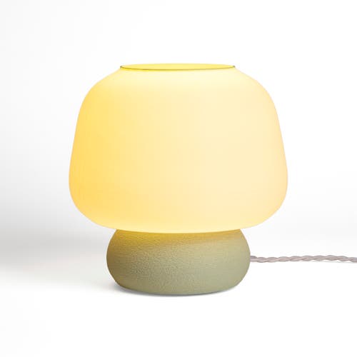 Jonathan Y Portobello Modern Classic Plant-based Led 3d Printed Mushroom Table Lamp, Dimmable In Pastel Mint